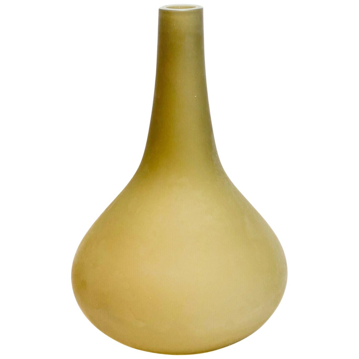 Nigel Coates for Salviati Large Frosted Art Glass Vase For Sale