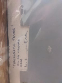 "Pyroclastic Fever, " Nigel Cooke, Contemporary Painting, Lightning Skyscape