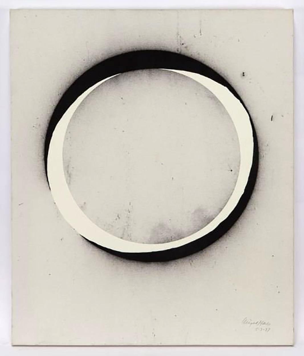 Pittura acrilica e carboncino su tela, firmata e unica, del rinomato scultore britannico - Painting di Nigel HALL