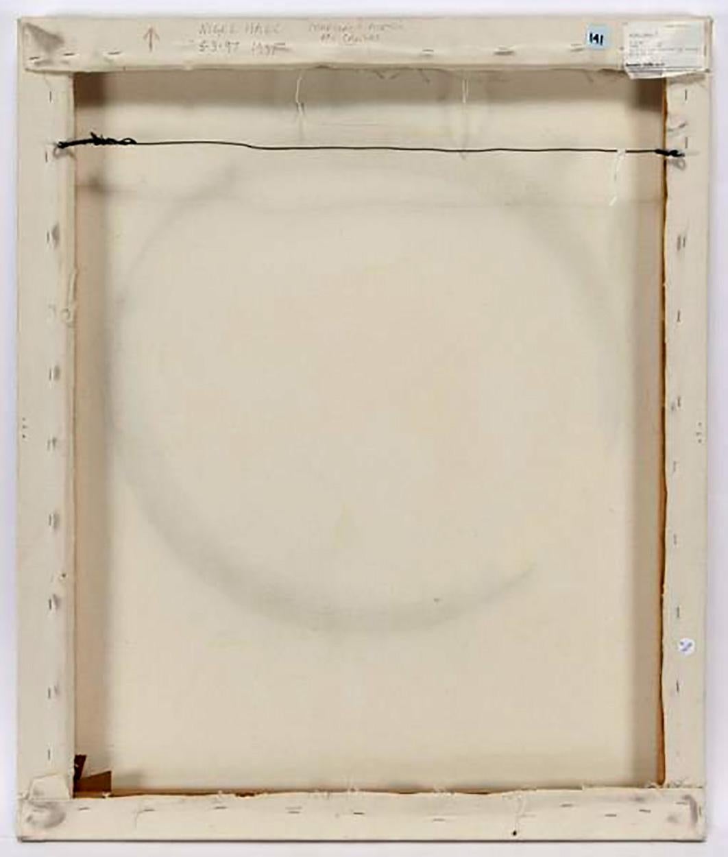 Pittura acrilica e carboncino su tela, firmata e unica, del rinomato scultore britannico in vendita 1