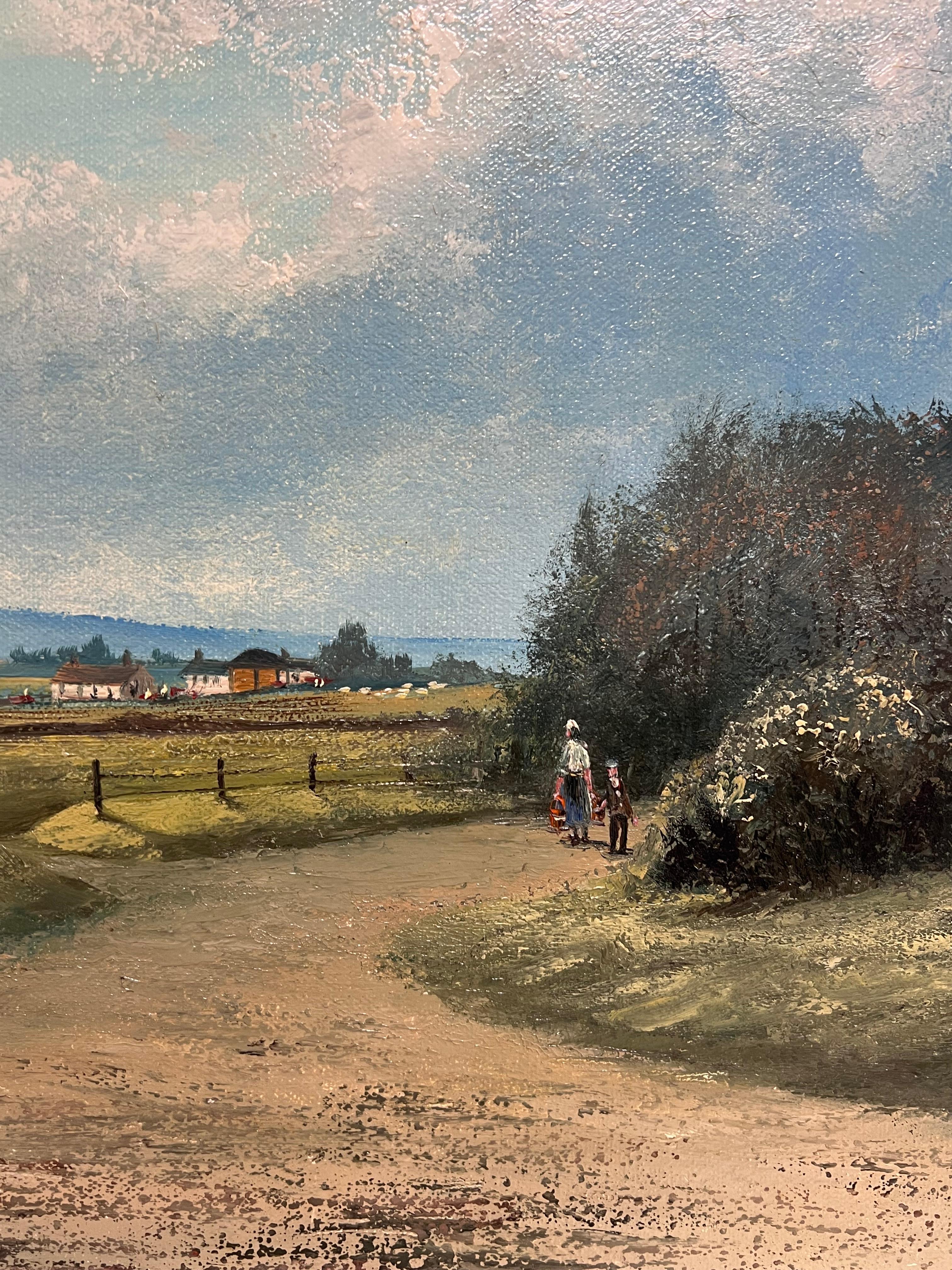 Nigel Hallard (1936-2020)
signiertes Öl auf Leinwand, gerahmt
Gerahmt: 25 x 35 Zoll
Leinwand : 20 x 30 Zoll
Provenienz: Privatsammlung, Großbritannien
Condit: sehr guter Zustand

Für weitere Informationen wenden Sie sich bitte an uns, wenn Sie