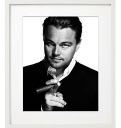 Leonardo DiCaprio cigar - portrait of the Hollywood movie star 
