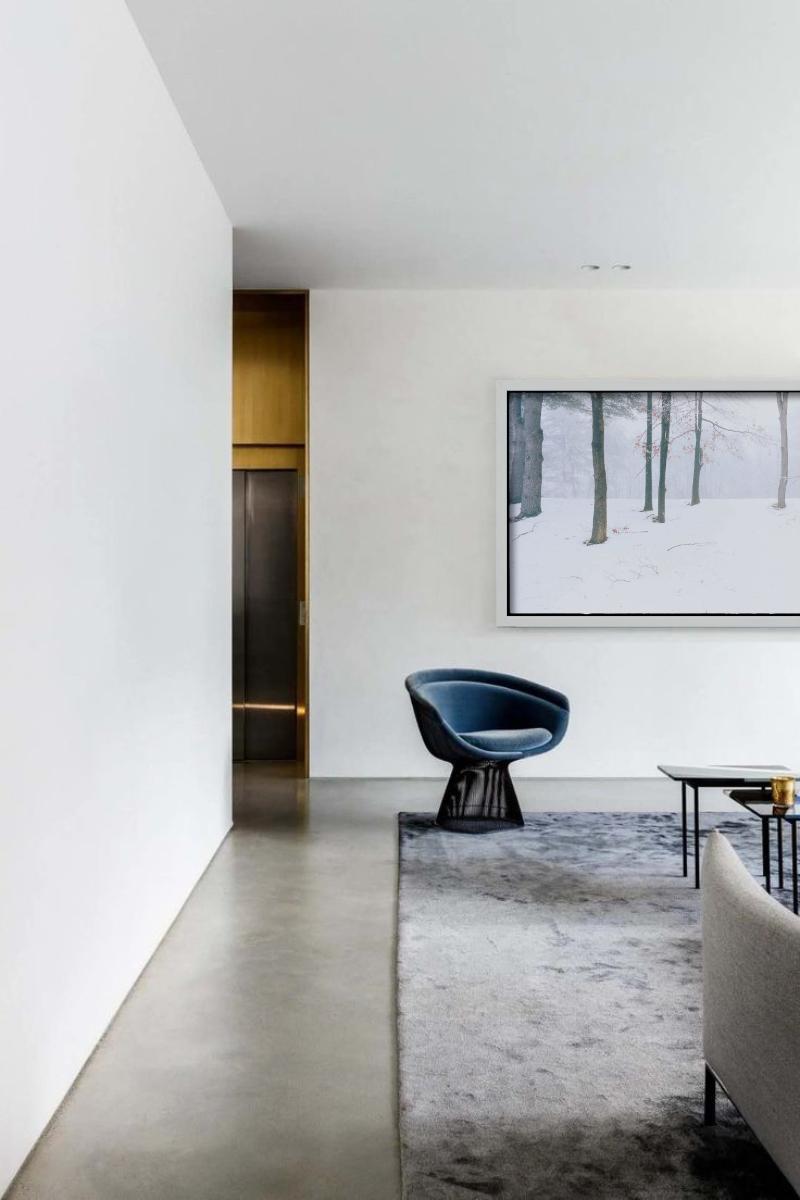 Home - Alberi con neve e nebbia, fotografia d'autore 2021 - Photograph di Nigel Parry