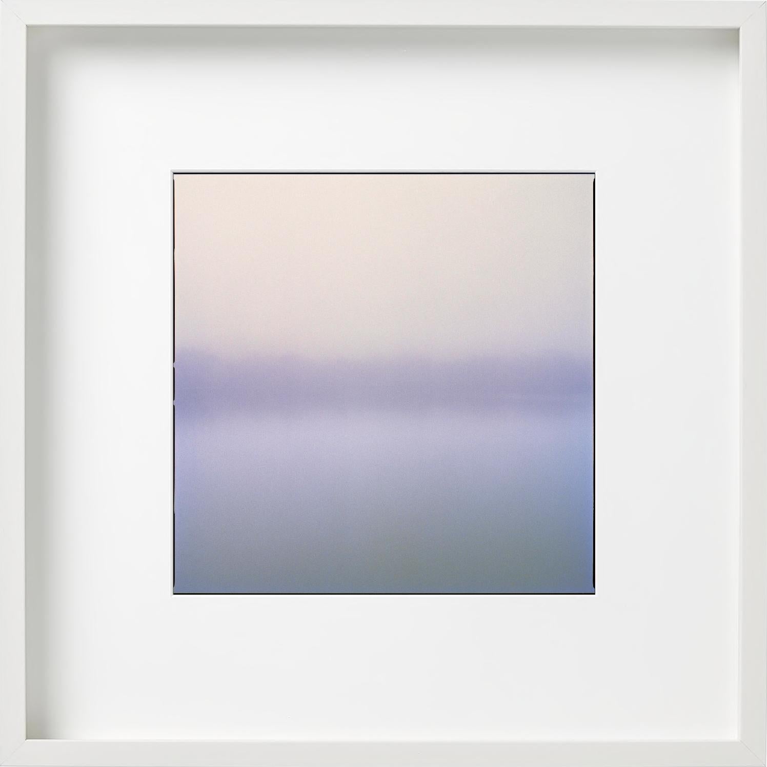 Lake III - Foggy Lake in pale Blue and Purple Tones, Fine Art Photography, 2021 For Sale 2