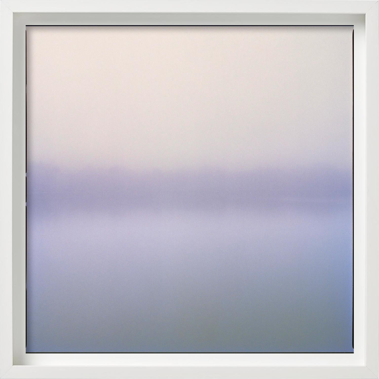 Lake III - Foggy Lake in pale Blue and Purple Tones, Fine Art Photography, 2021 For Sale 3