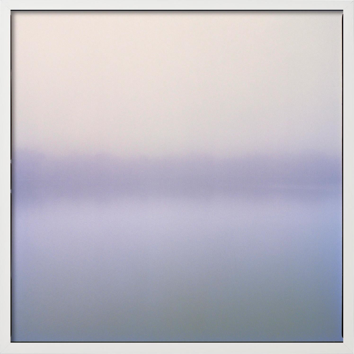 Lake III - Foggy Lake in pale Blue and Purple Tones, Fine Art Photography, 2021 For Sale 4