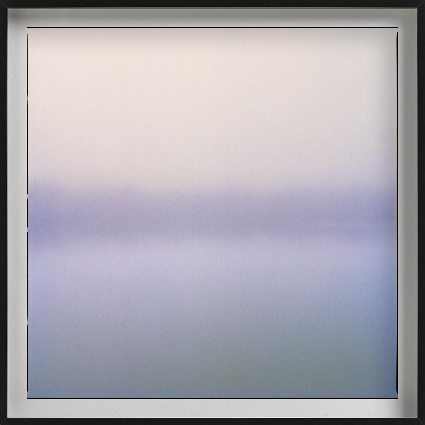 Lake III - Foggy Lake in pale Blue and Purple Tones, Fine Art Photography, 2021 For Sale 6