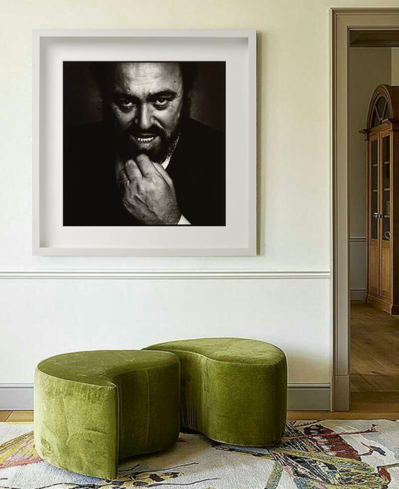 Luciano Pavarotti, The Savoy Hotel London - Portrait, fine art photography, 1990 For Sale 1