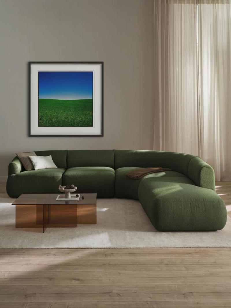 Wyoming - Blue Sky and Green Field, Fine Art Photography, 2022 For Sale 3