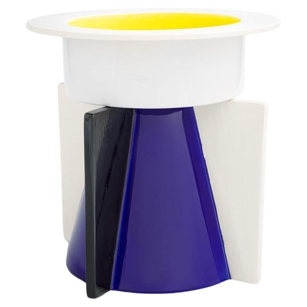 Niger Vase in Polychrome Ceramic by Gerard Taylor for Memphis Milano Collection For Sale