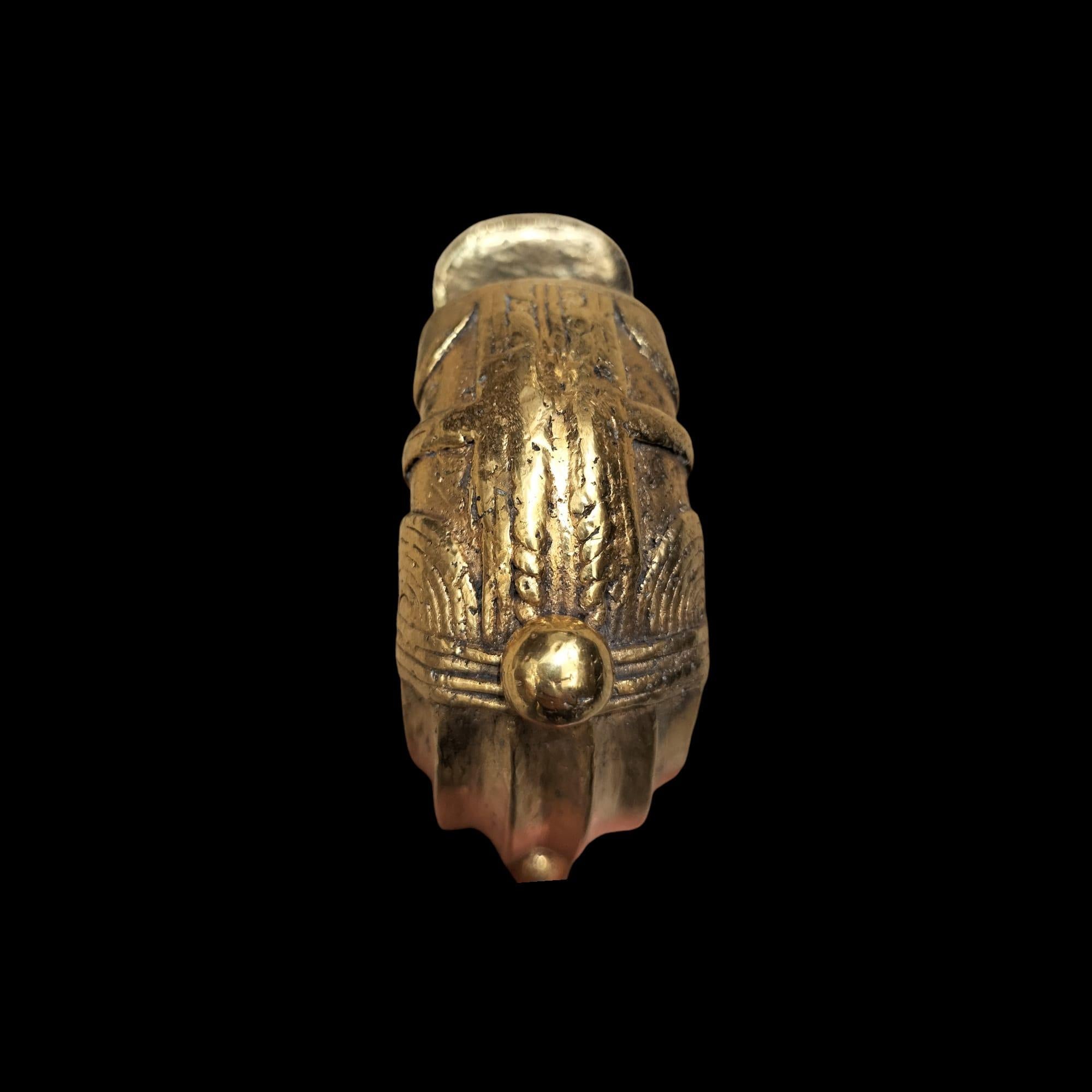 Bracciale nigeriano del XIX secolo in oro e bronzo con valuta commerciale in vendita 6
