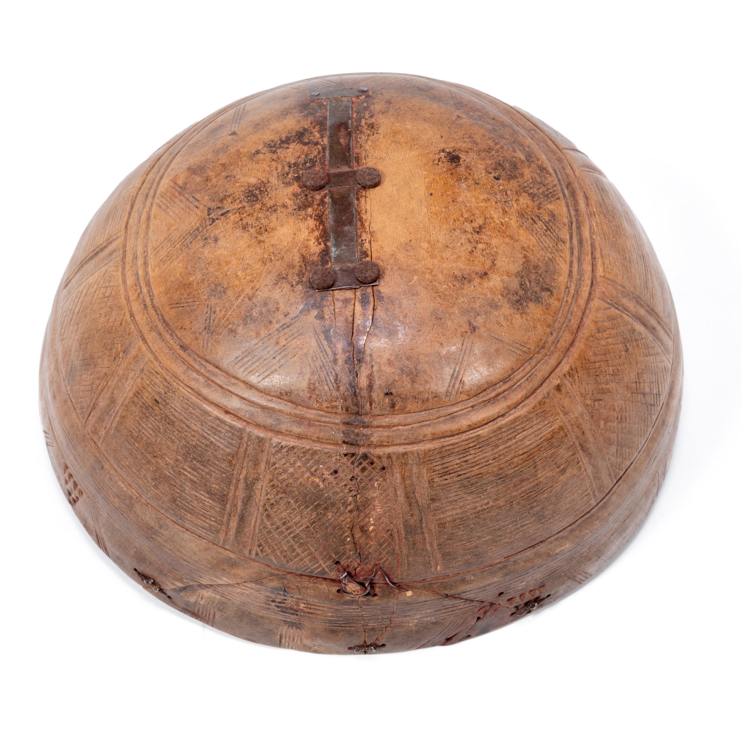 Wood Nigerian Fulani Incised Bowl