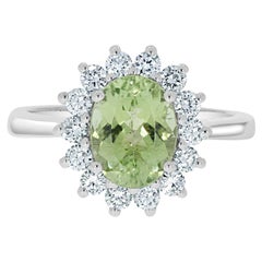Anello con tormalina Paraiba verde nigeriana