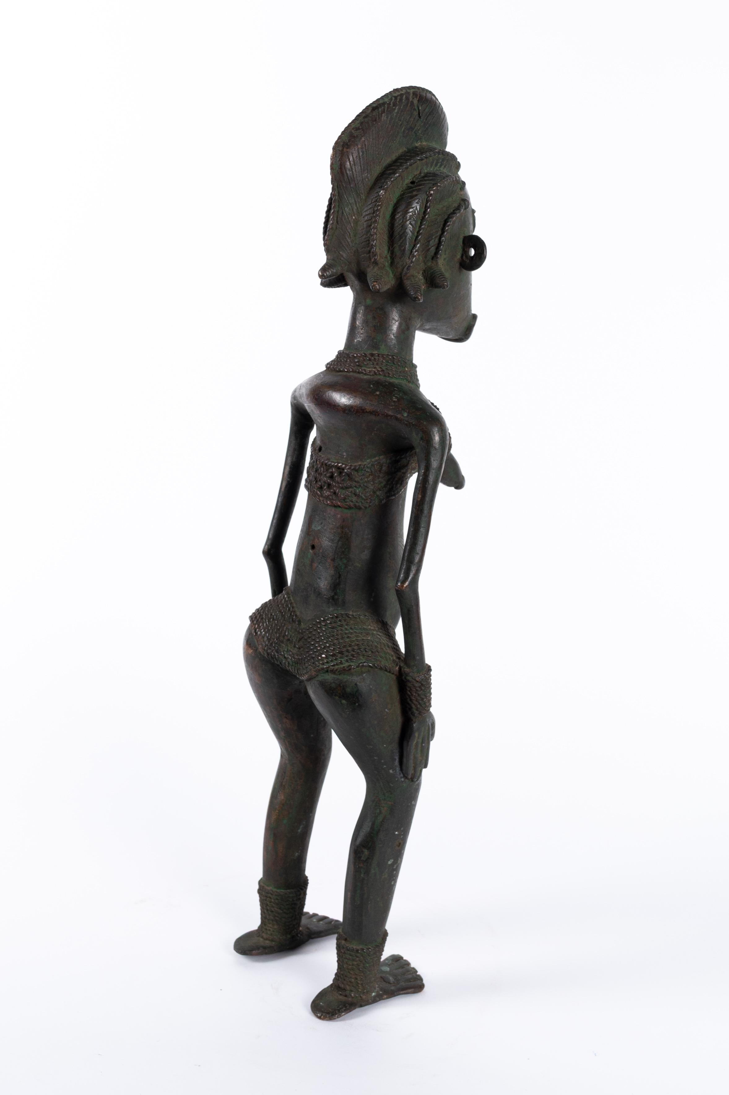 Nigerianische Igbo-Ukwu Bronzestatue im Angebot 1