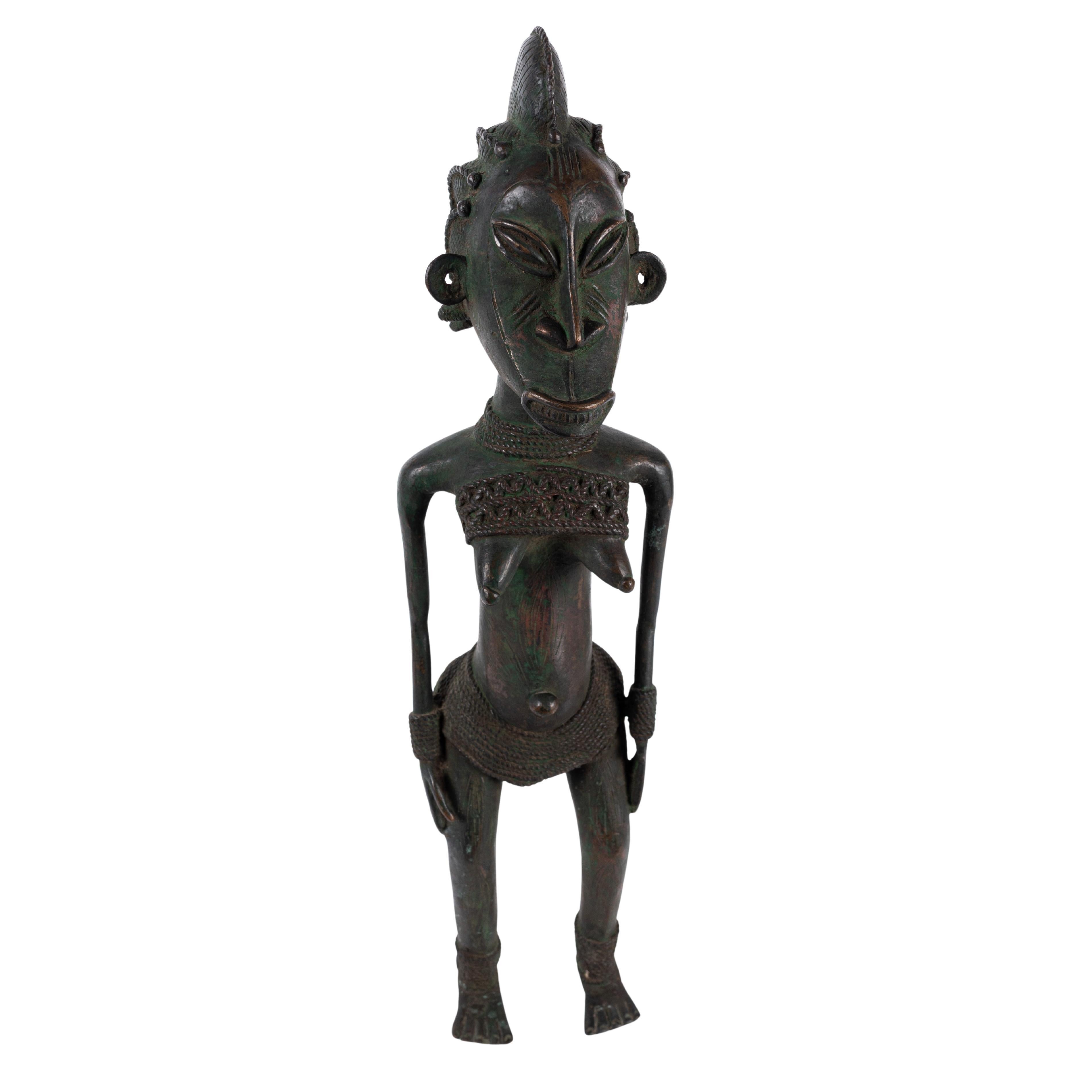 Nigerianische Igbo-Ukwu Bronzestatue im Angebot