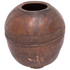 Nigerian Nupe Incised Water Vessel