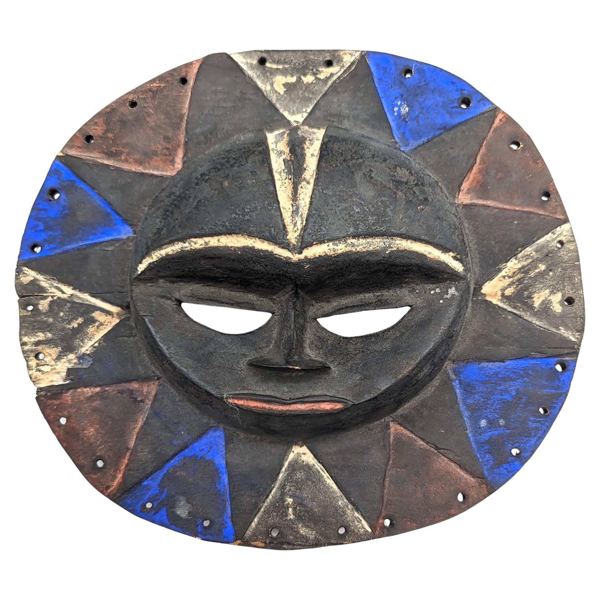 Nigerian Wood-Carved "Ekpo Secret Society" Mask