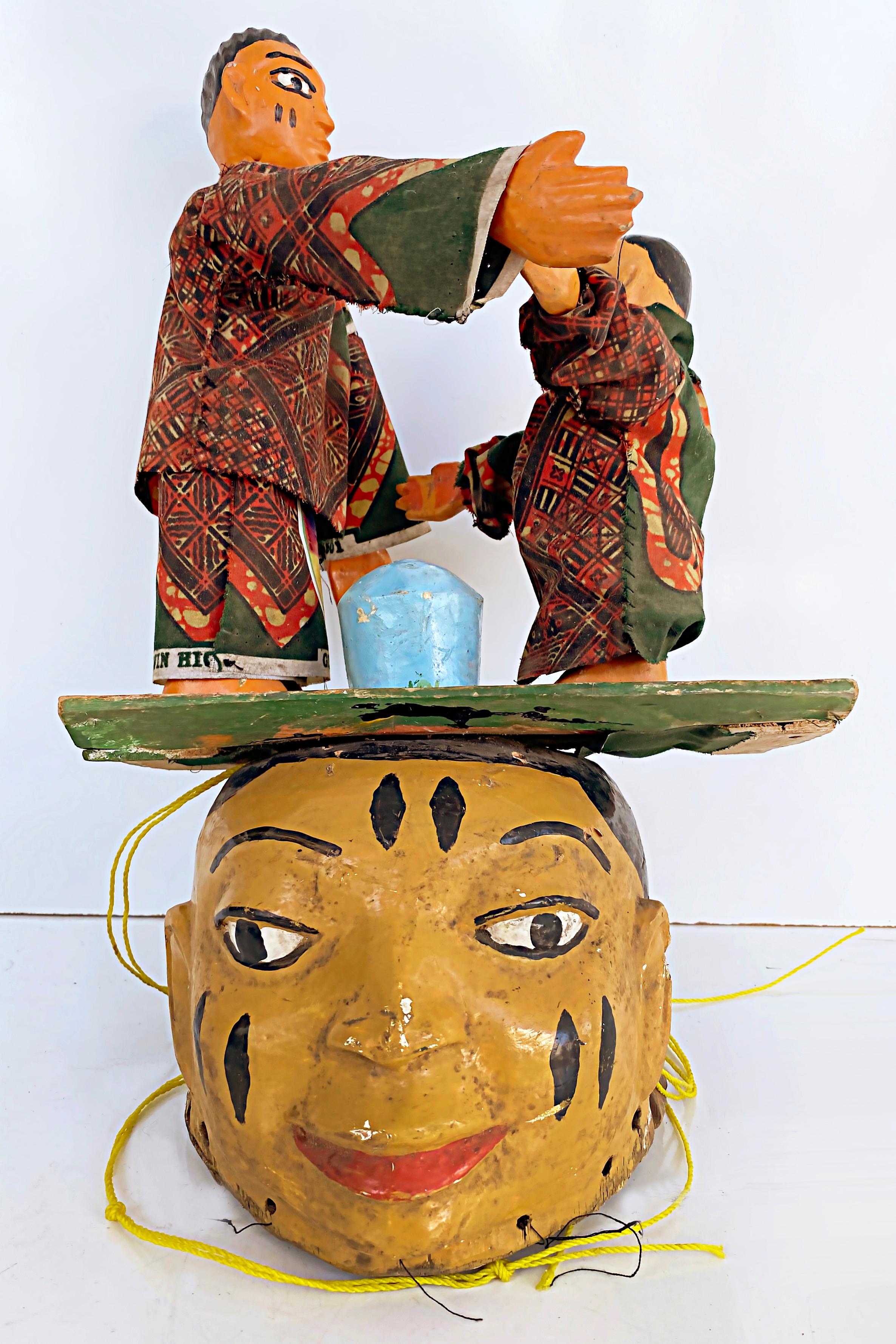 Nigerian Yoruba Gelede Headdress Mask, Marionettes Which Have Been Danced For Sale 2