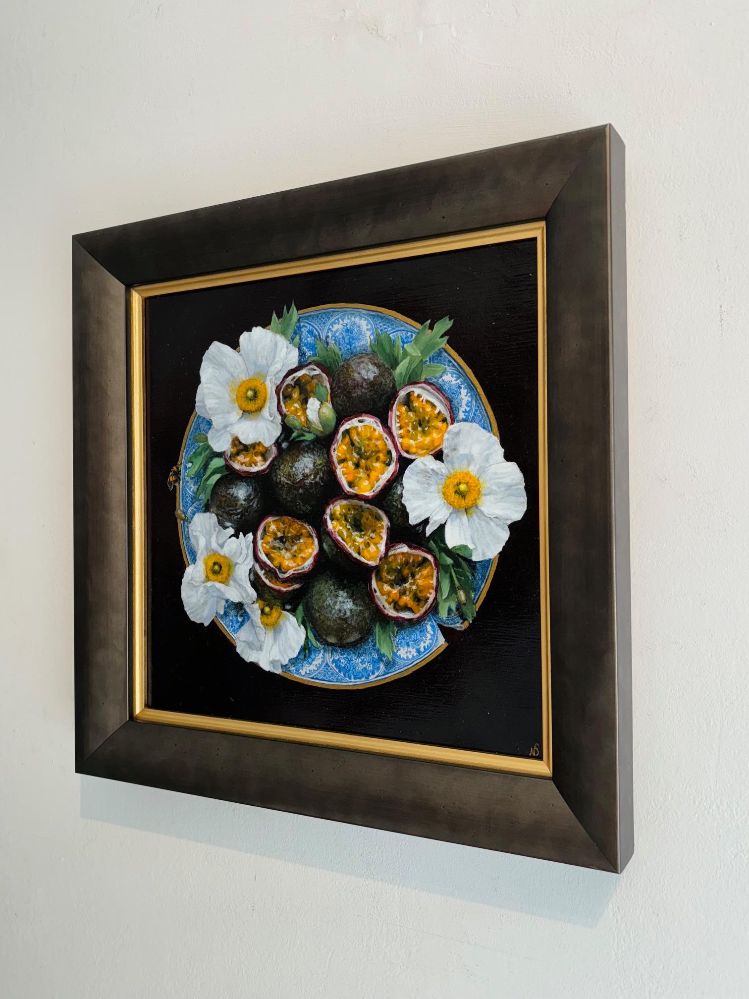 The Ornamental Poppies (coquelicots ornementaux)  - peinture originale réaliste de nature morte art contemporain - Réalisme Painting par Niggy Dowler