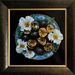 Ornamental Poppies  - original realism still life painting contemporary art