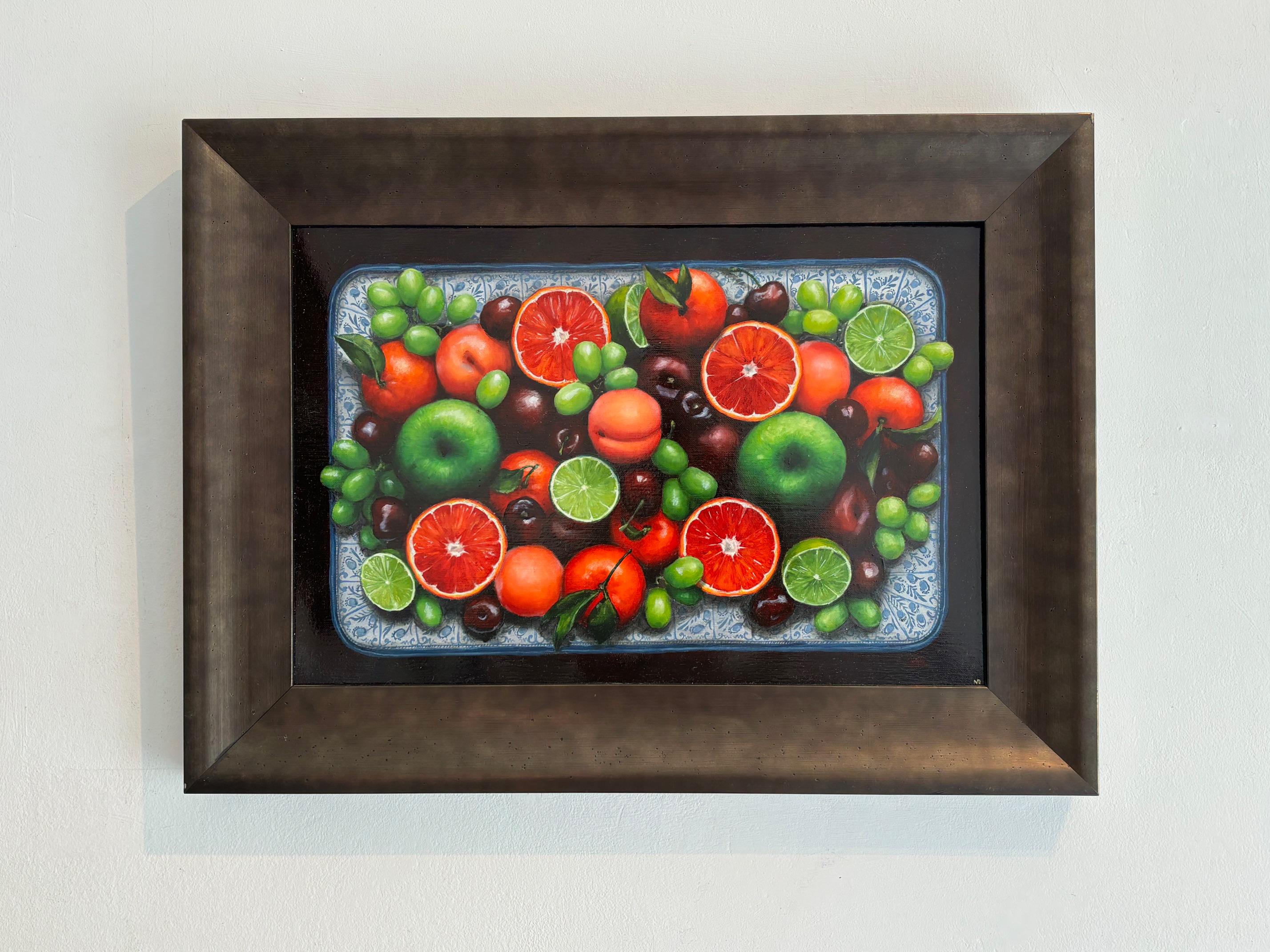 St. Clemente Lime - quadro originale di natura morta realistica arte contemporanea - Painting di Niggy Dowler