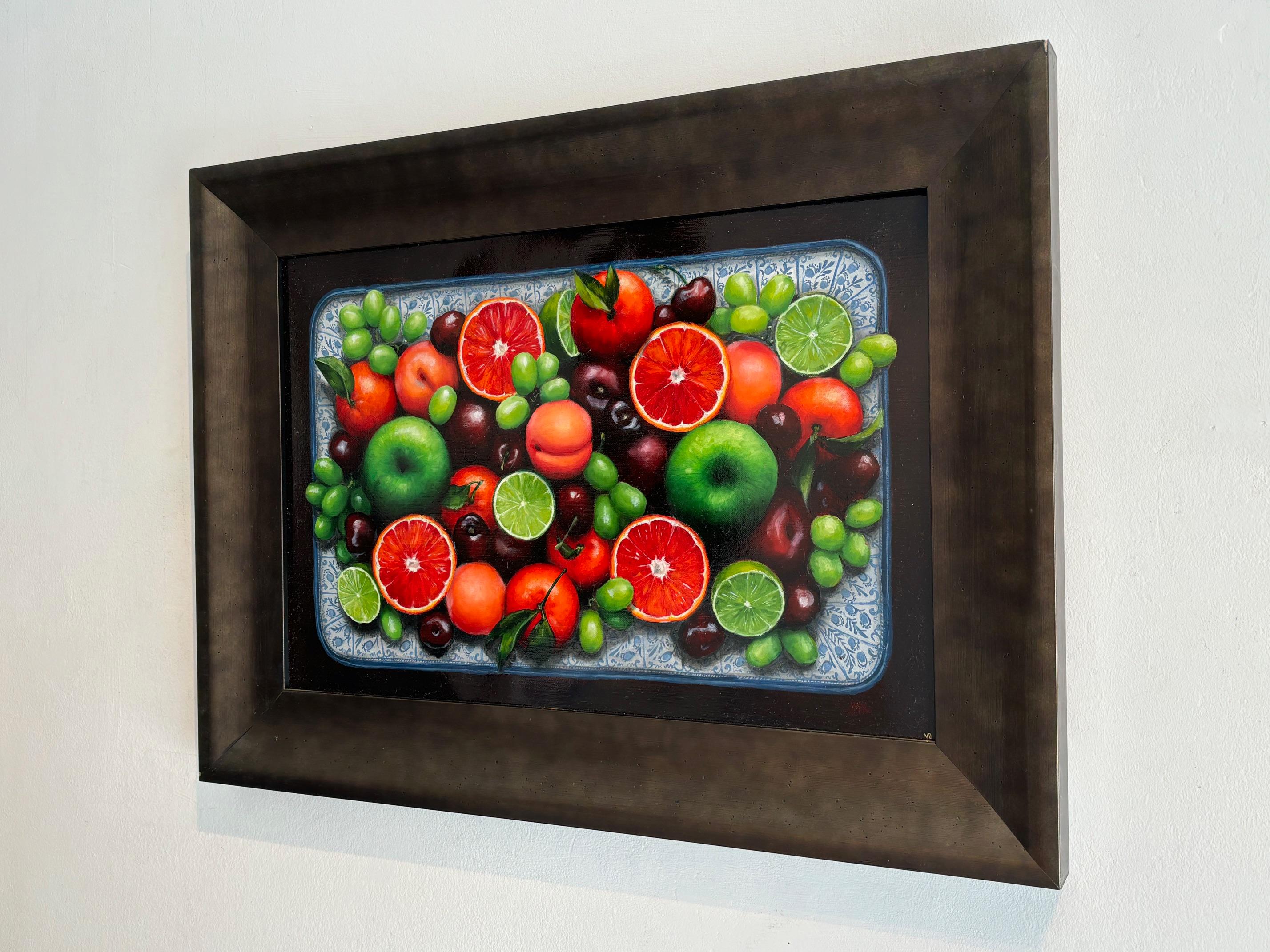 St. Clemente Lime - quadro originale di natura morta realistica arte contemporanea - Painting Realismo di Niggy Dowler