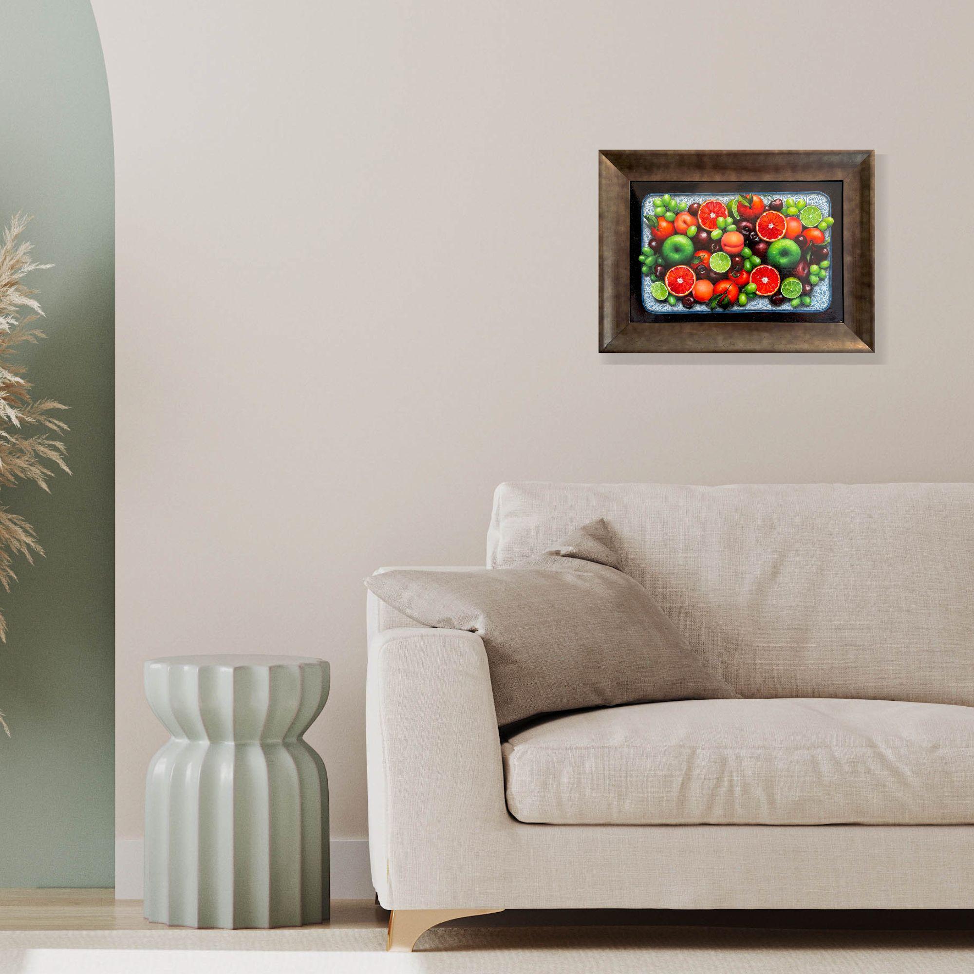 Questa eccezionale opera d'arte è attualmente in mostra e in vendita presso la Signet Contemporary Art Gallery e online.

Una vibrante sinfonia di colori e abbondanza, la Cornucopia di St. Clemente cattura la gioiosa armonia delle offerte più dolci