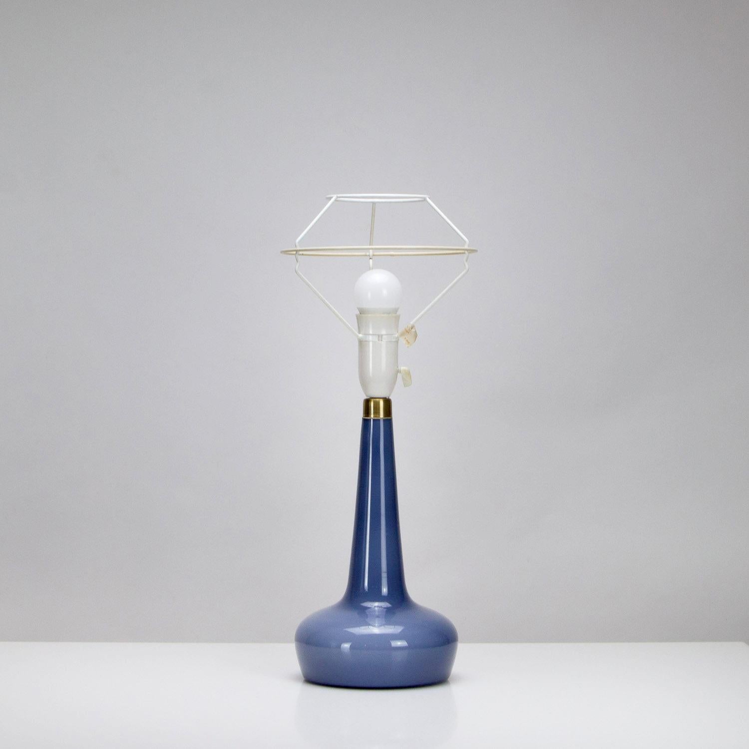 Mid-Century Modern Night Blue MId Century Model 311 Table Lamp by Le Klint, Denmark