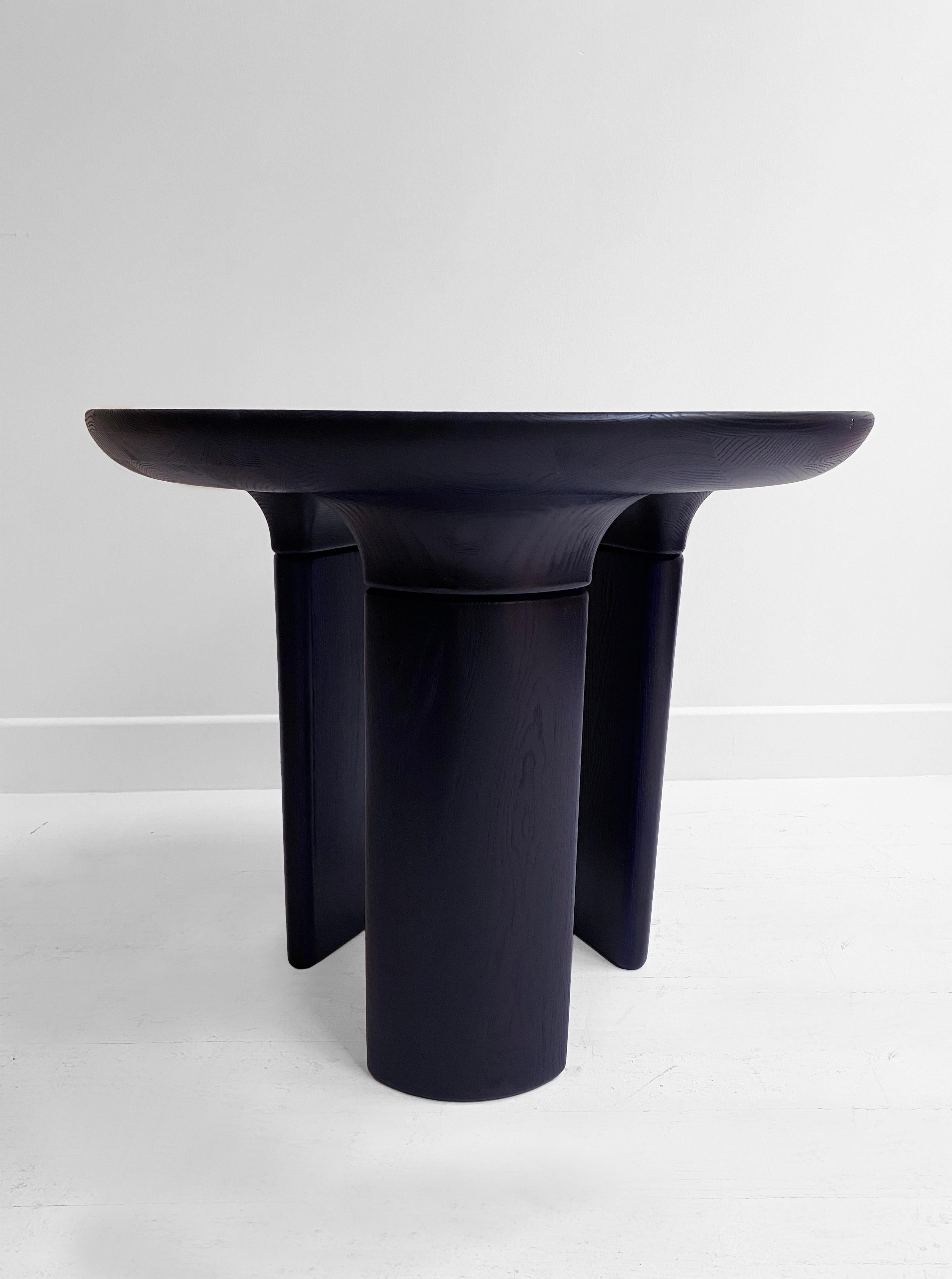 Modern Night Blue Stained Daiku Coffee Table by Victoria Magniant For Sale