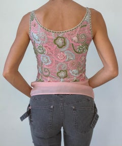 Night Embroidered Beaded Top