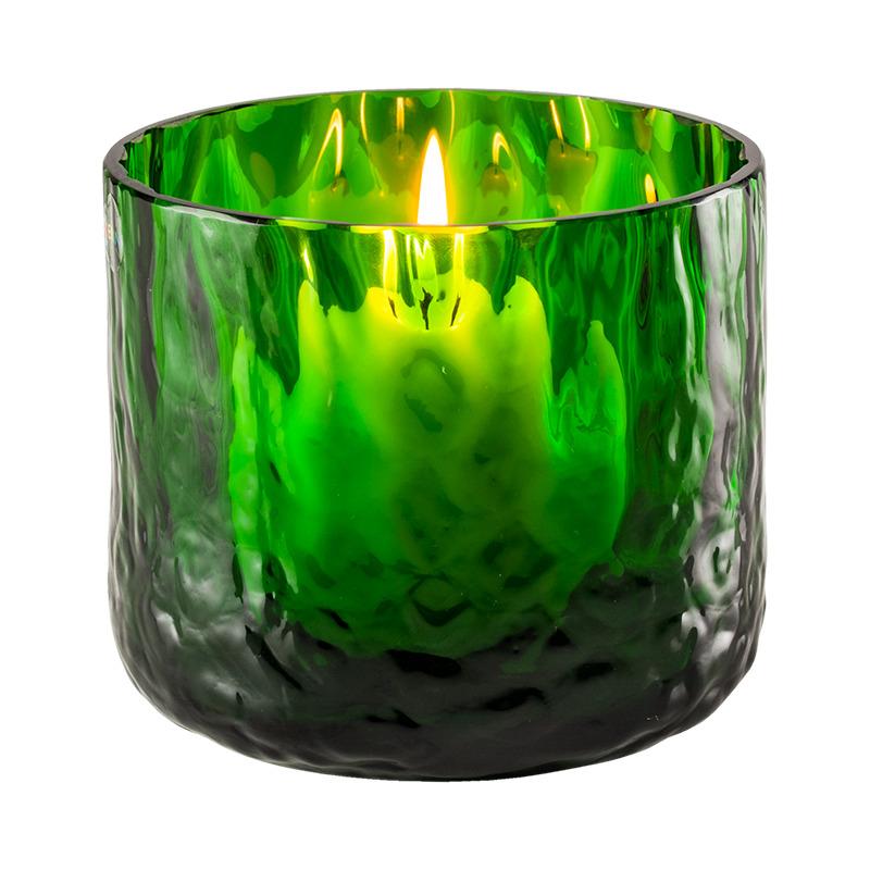 Night in Venice Candleholder in Grass Green Balloton Glass by Venini