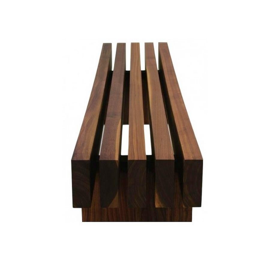 Modern Night-Night, 71 Inches Walnut Bench, Designed by Terry Dwan, Made in Italy For Sale
