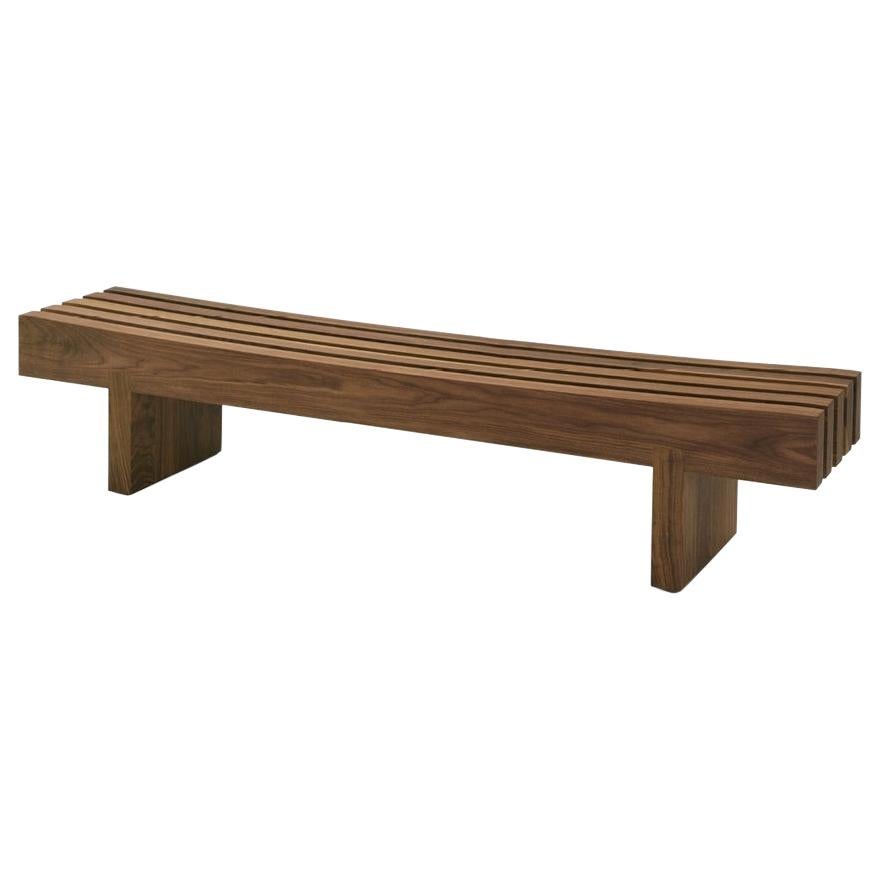 Night-Night, 59 Inches Walnut Bench, Designed by Terry Dwan, Made in Italy For Sale
