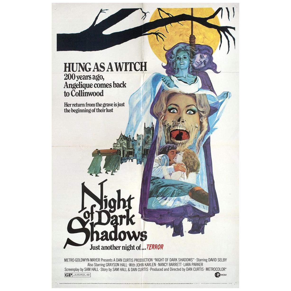 "Night of Dark Shadows" 1971 U.S. One Sheet Film Poster