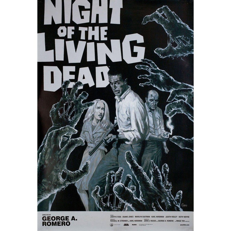 Night Of The Living Dead R2017 U S One Sheet Film Poster At 1stdibs