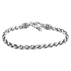 Used Night Rider Sterling Silver Toggle Bracelet