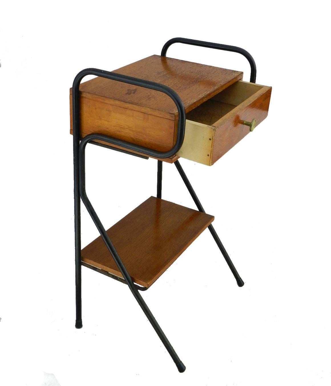 Mid-Century Modern Night Stand by Jacques Hitier Midcentury, circa 1950