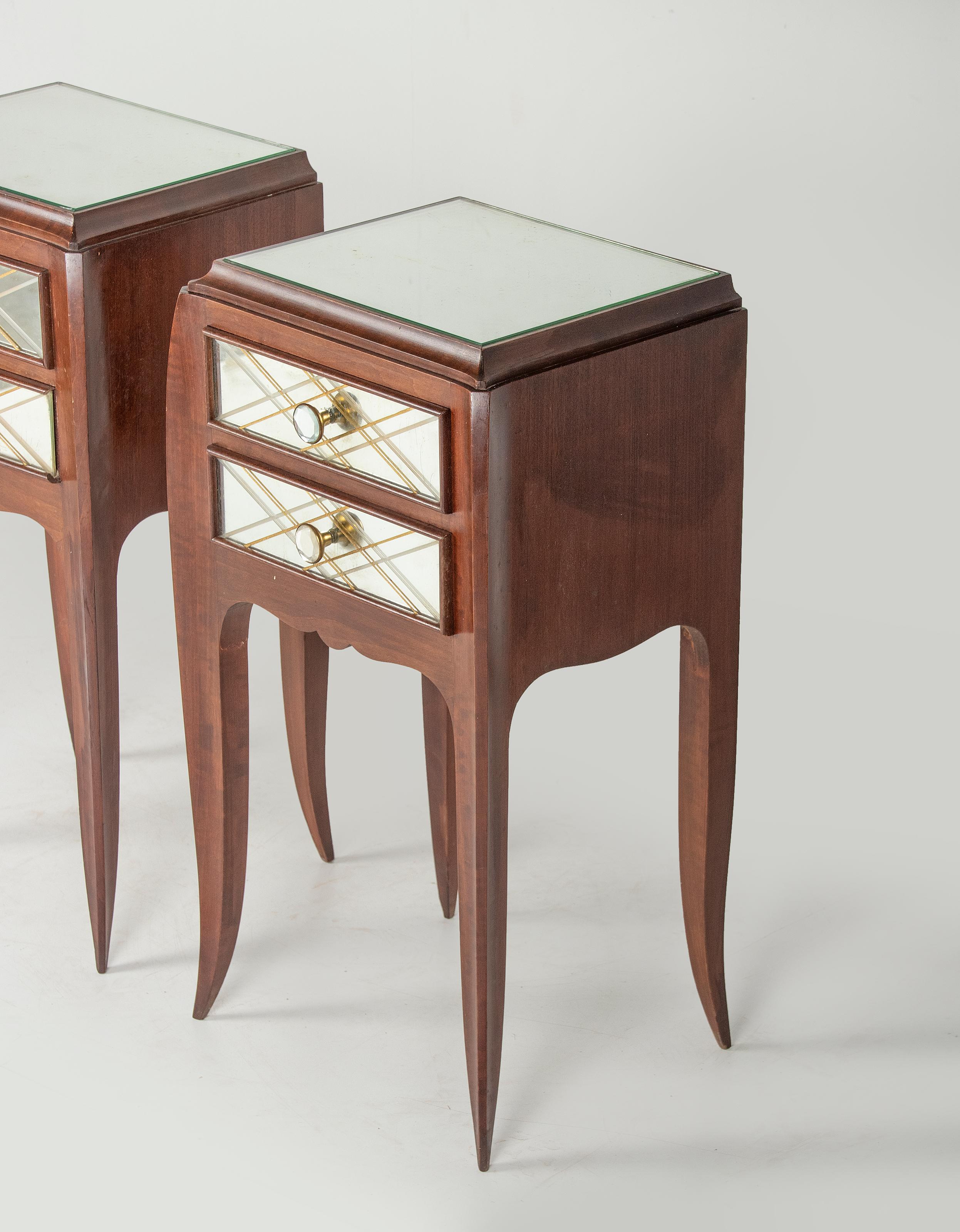 Night Stand Night Stand Jean Pascaud Style For Sale 5