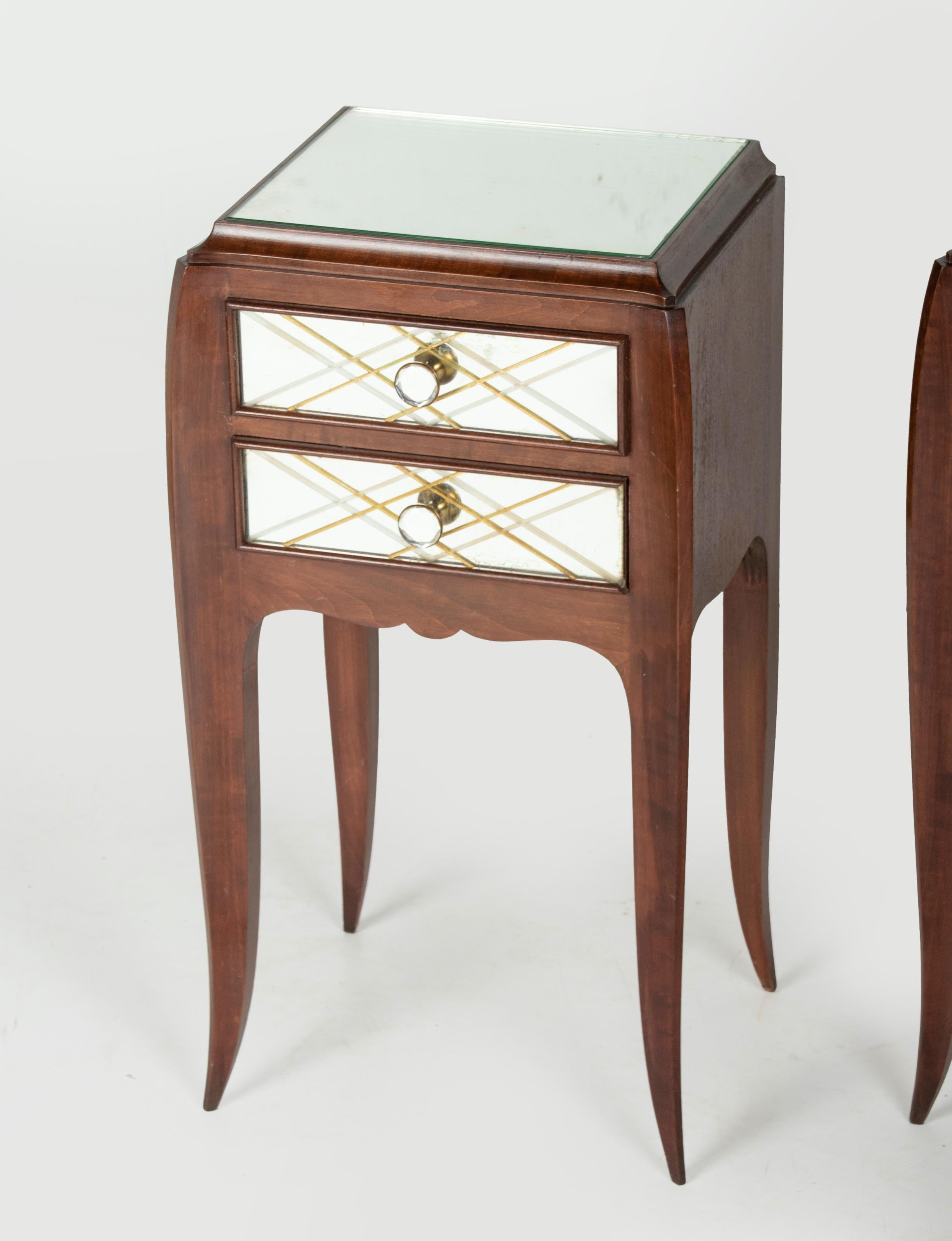 Art Deco Night Stand Night Stand Jean Pascaud Style For Sale