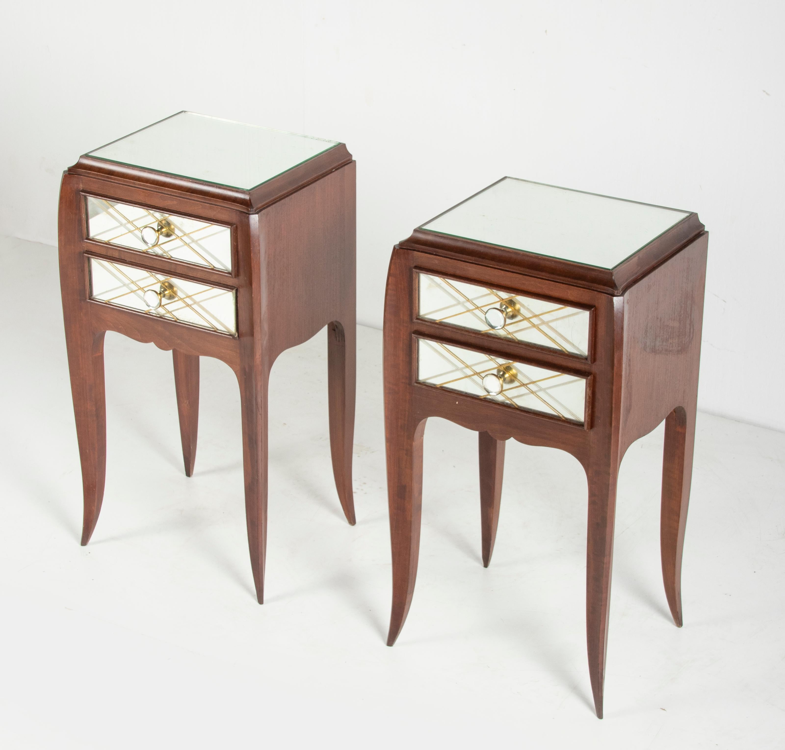 Night Stand Night Stand Jean Pascaud Style For Sale 1