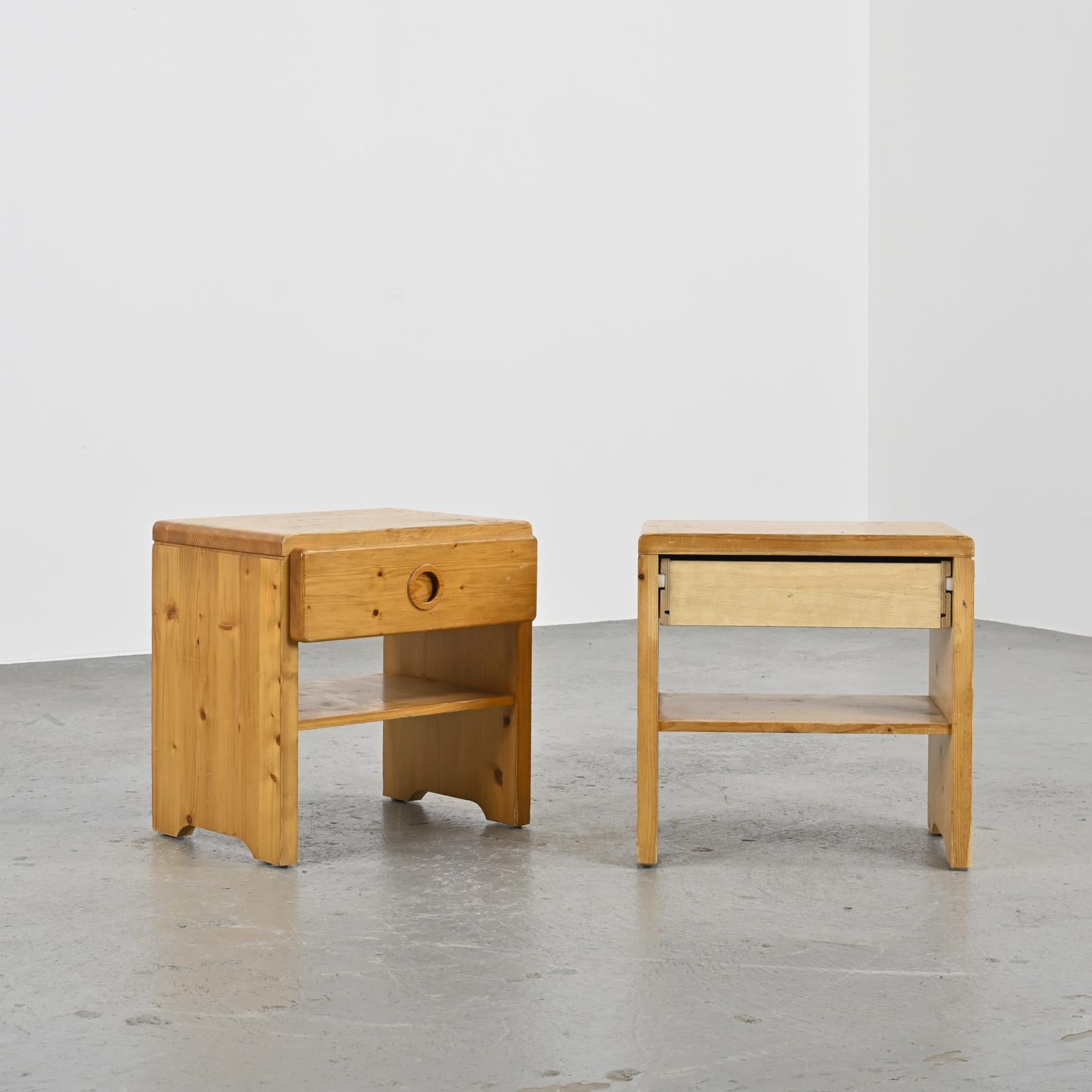 French Night Stands Selected By Charlotte Perriand For Les Arcs Ski Resort