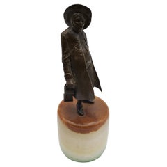 Night Watchman, Bronze and Marblestone