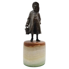 Night Watchman, Bronze and Marblestone