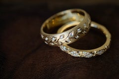 Nightingale Eternity Band Ring in 18K Yellow Gold & White Diamonds by Alice Son