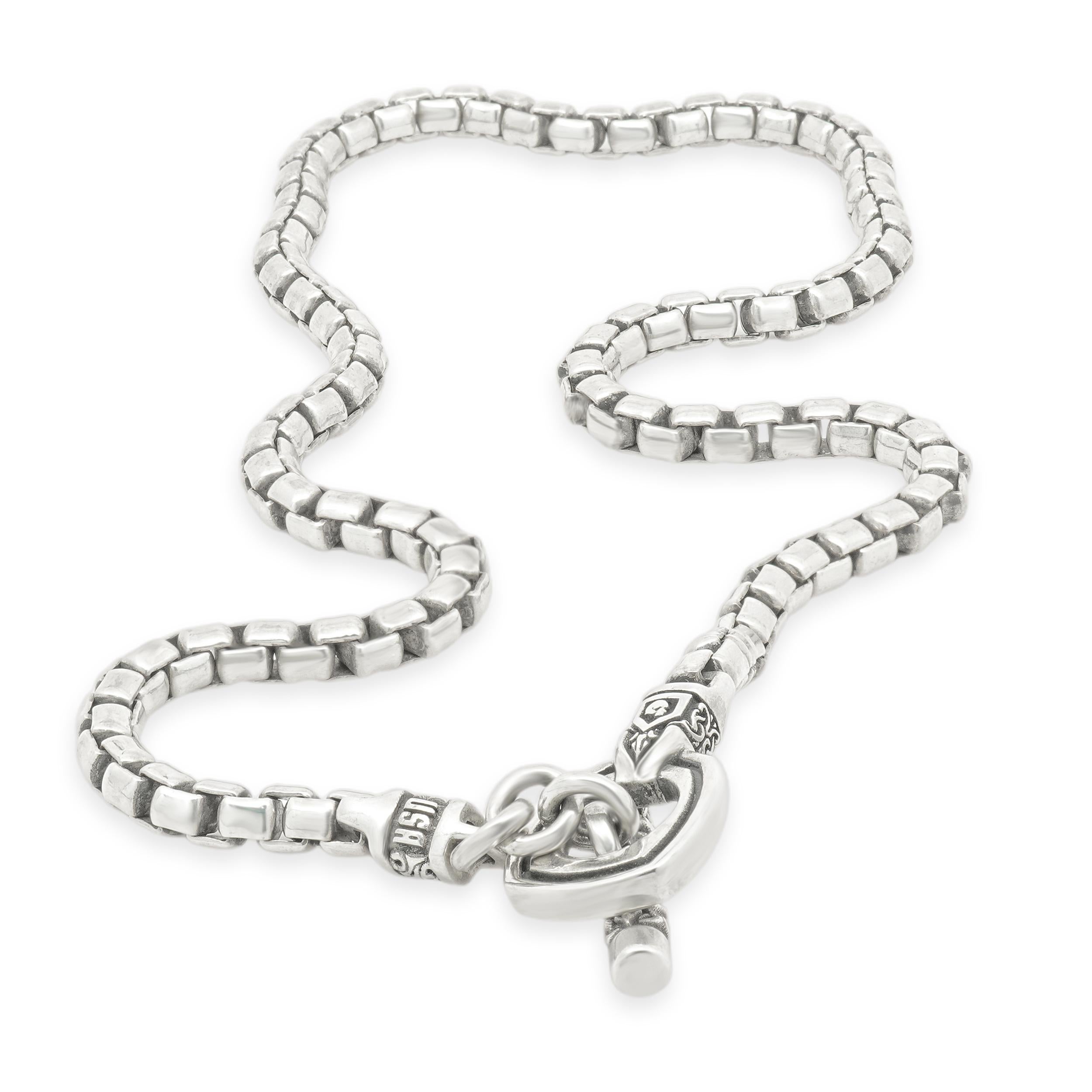 da uomo o donna Collana Nightrider in argento Sterling Toggle in vendita