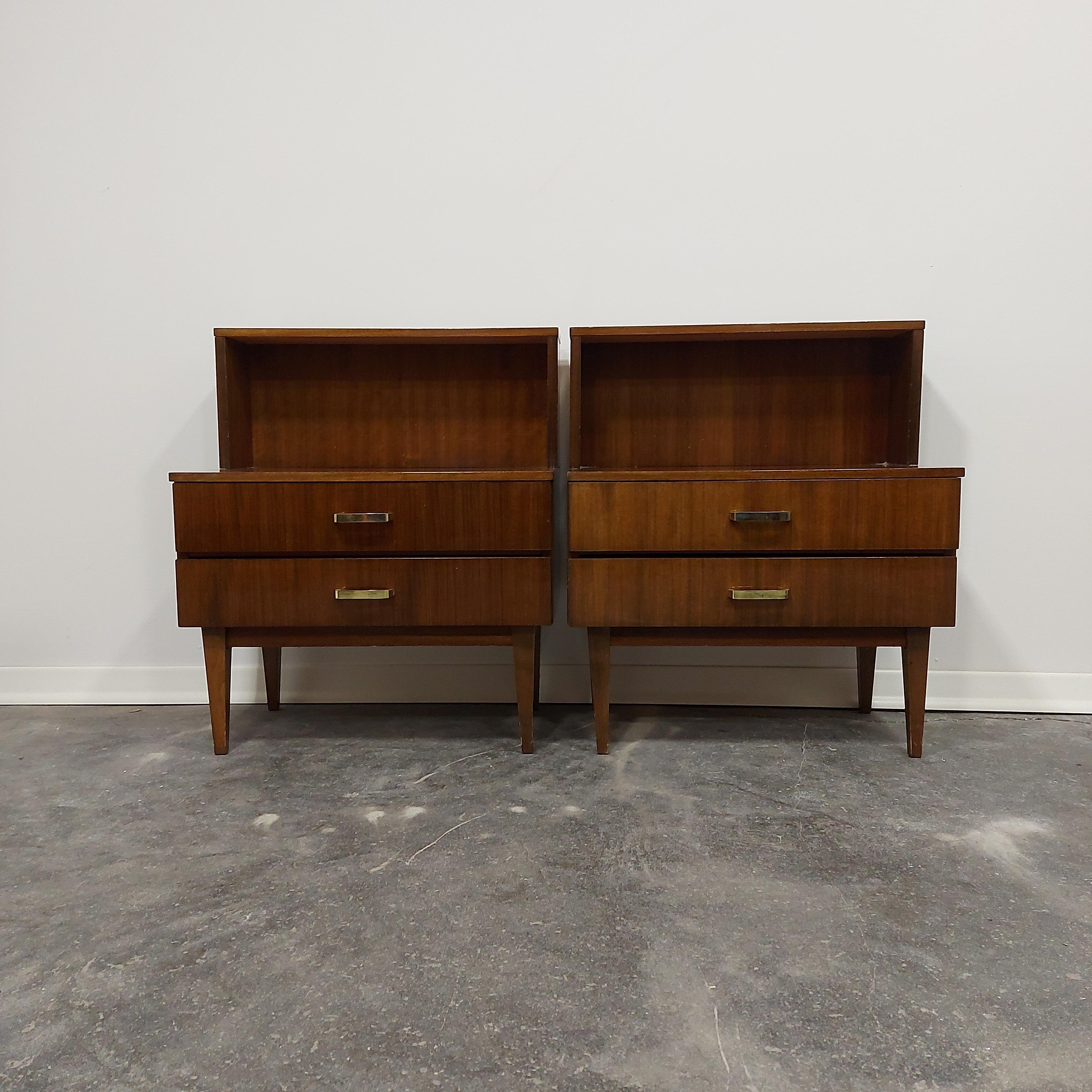 Nightstand 1970s by Meblo pair For Sale 12