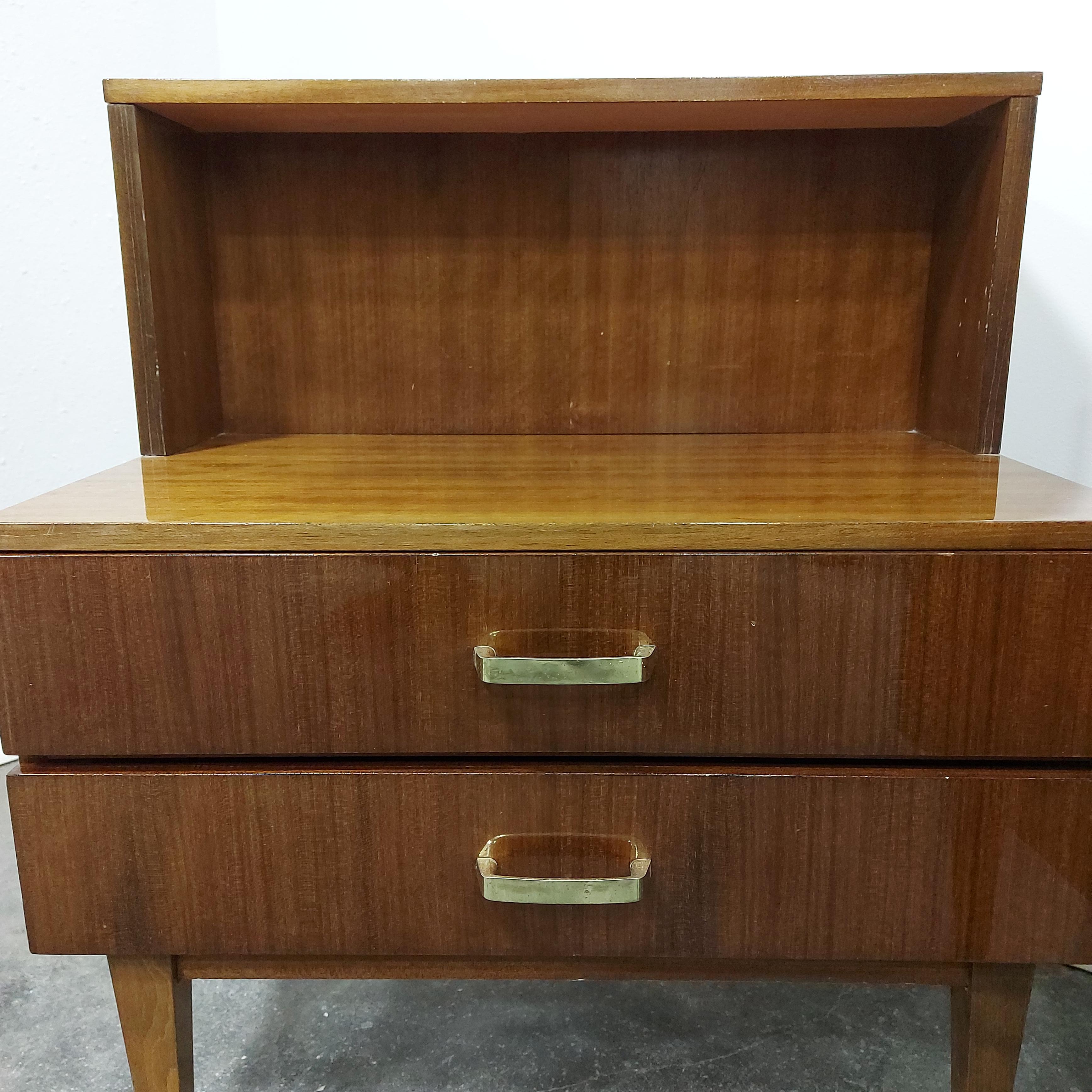 Slovenian Nightstand 1970s by Meblo pair For Sale