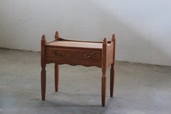 Nightstand, Bedside cabinet in Oak style of Henning Kjærnulf, Denmark 1960s