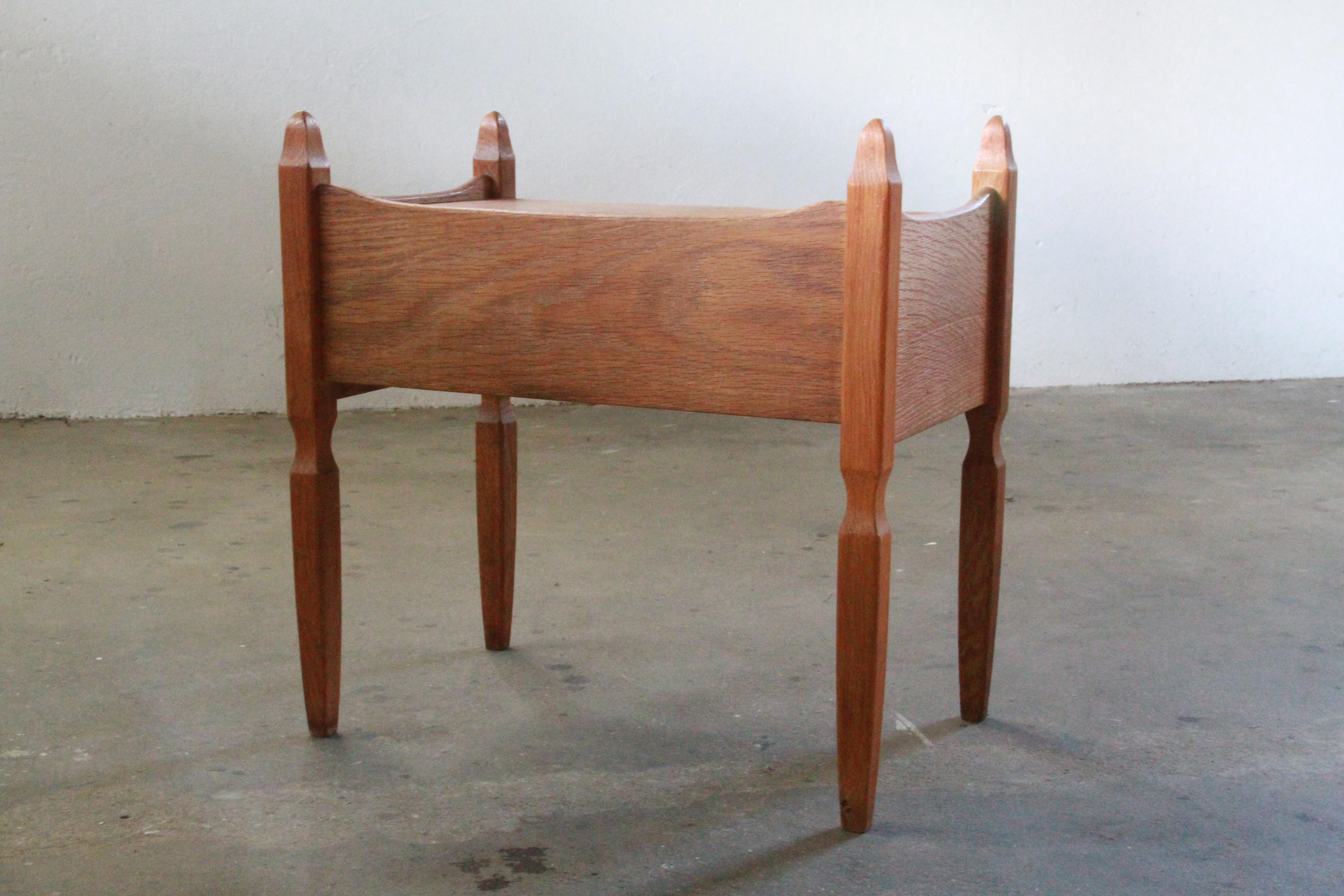 Nightstand, Bedside cabinet in Oak style of Henning Kjærnulf, Denmark 1960s 1
