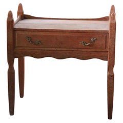 Nightstand, Bedside cabinet in Oak style of Henning Kjærnulf, Denmark 1960s